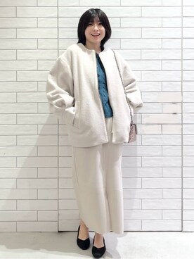 しおりさん（レディース・160cm）の冬コーディネート