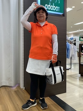 「アイテム（その他、オレンジ系）」を使った、みさりんさん（レディース・152cm）の春コーディネート