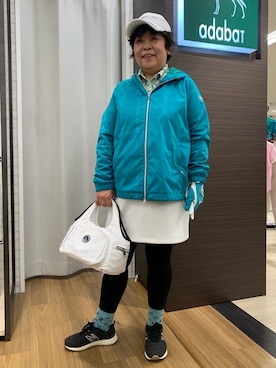 「アイテム（その他、ブルー系）」を使った、みさりんさん（レディース・152cm）の冬コーディネート