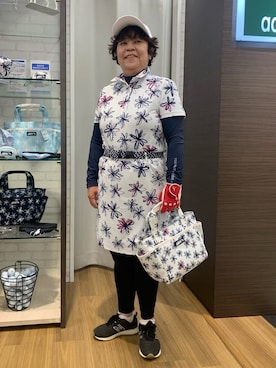 「アイテム（その他、レッド系）」を使った、みさりんさん（レディース・152cm）の春コーディネート