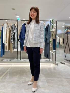 「UNTITLED（アンタイトル）のアイテム（パンプス）」を使った、CHISATOさん（レディース・154cm）の春コーディネート