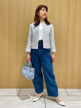 「UNTITLED（アンタイトル）のアイテム（パンプス）」を使った、CHISATOさん（レディース・154cm）の春コーディネート
