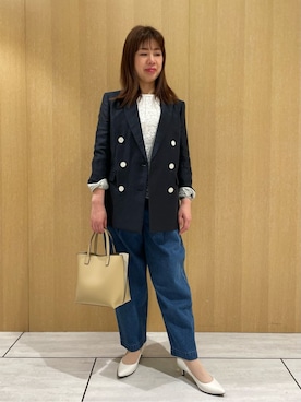 「UNTITLED（アンタイトル）のアイテム（パンプス）」を使った、CHISATOさん（レディース・154cm）の春コーディネート