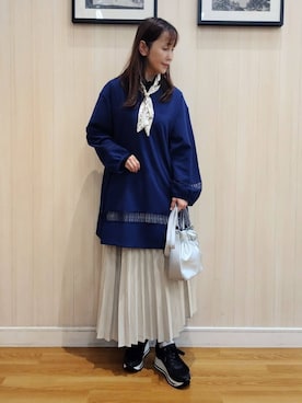 「アイテム（チャーム）」を使った、yseさん（レディース・151cm）の冬コーディネート