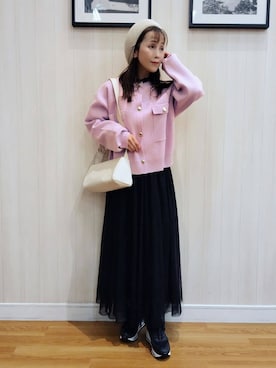 「DRESKIP（ドレスキップ）のアイテム」を使った、yseさん（レディース・151cm）の冬コーディネート