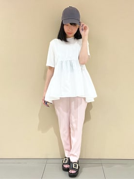 「OPAQUE.CLIP（オペークドットクリップ）のアイテム」を使った、yunさん（レディース・155cm）の春コーディネート