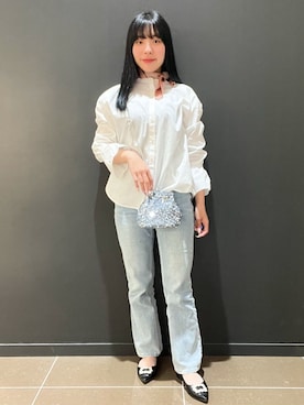 「smart pink（スマートピンク）のアイテム」を使った、yunさん（レディース・155cm）の冬コーディネート