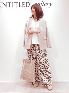 「UNTITLED（アンタイトル）のアイテム」を使った、めいさん（レディース・160cm）の夏コーディネート