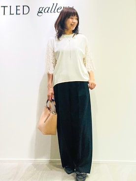 「シンプル・ベーシック」｜めいさん（レディース・160cm）の秋コーディネート