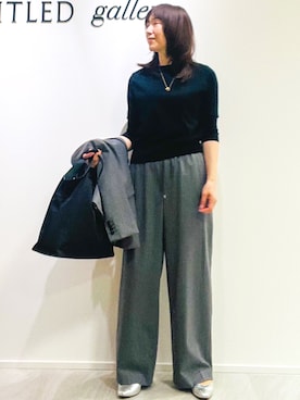 「UNTITLED（アンタイトル）のアイテム（アクセサリー）」を使った、めいさん（レディース・160cm）の秋コーディネート