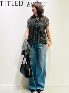 「UNTITLED（アンタイトル）のアイテム」を使った、めいさん（レディース・160cm）の夏コーディネート