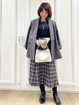 めいさん(レディース・160cm)の冬コーディネート