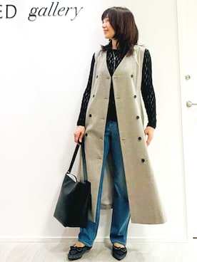 「UNTITLED（アンタイトル）のアイテム（アクセサリー）」を使った、めいさん（レディース・160cm）の秋コーディネート