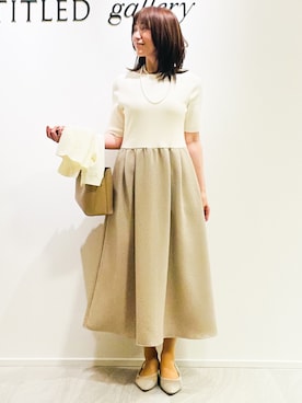 「UNTITLED（アンタイトル）のアイテム」を使った、めいさん（レディース・160cm）の夏コーディネート