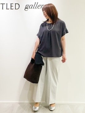 「UNTITLED（アンタイトル）のアイテム」を使った、めいさん（レディース・160cm）の夏コーディネート