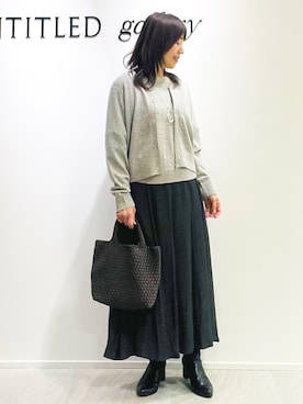 「UNTITLED（アンタイトル）のアイテム」を使った、めいさん（レディース・160cm）の秋コーディネート