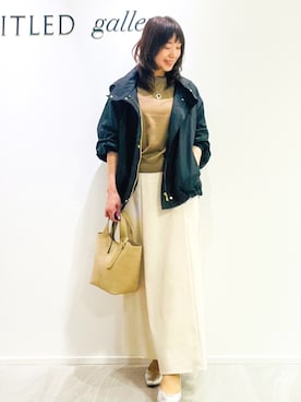 「INDIVI（インディヴィ）のアイテム」を使った、めいさん（レディース・160cm）の秋コーディネート