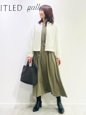 「UNTITLED（アンタイトル）のアイテム」を使った、めいさん（レディース・160cm）の秋コーディネート