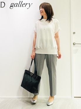 「Reflect（リフレクト）のアイテム（トップス）」を使った、めいさん（レディース・160cm）の夏コーディネート