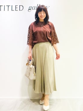 「UNTITLED（アンタイトル）のアイテム（アクセサリー）」を使った、めいさん（レディース・160cm）の秋コーディネート