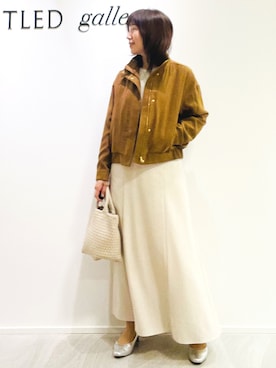「UNTITLED（アンタイトル）のアイテム（アクセサリー）」を使った、めいさん（レディース・160cm）の秋コーディネート