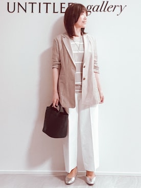 「UNTITLED（アンタイトル）のアイテム」を使った、めいさん（レディース・160cm）の春コーディネート