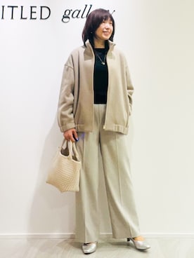 「UNTITLED（アンタイトル）のアイテム（アクセサリー）」を使った、めいさん（レディース・160cm）の秋コーディネート