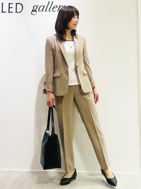 「シンプル・ベーシック」｜めいさん（レディース・160cm）の秋コーディネート