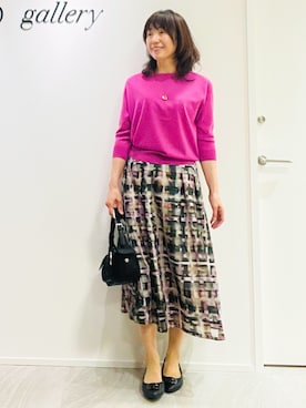 「UNTITLED（アンタイトル）のアイテム（スカート）」を使った、めいさん（レディース・160cm）の秋コーディネート
