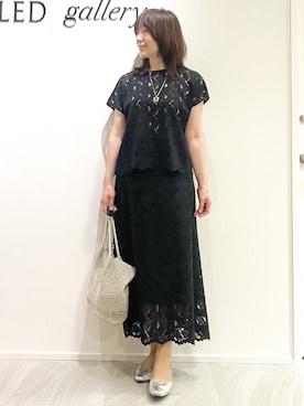 「UNTITLED（アンタイトル）のアイテム」を使った、めいさん（レディース・160cm）の夏コーディネート