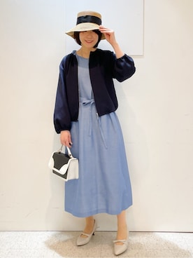 「Reflect（リフレクト）のアイテム（帽子）」を使った、めいさん（レディース・160cm）の春コーディネート