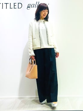 「UNTITLED（アンタイトル）のアイテム」を使った、めいさん（レディース・160cm）の秋コーディネート