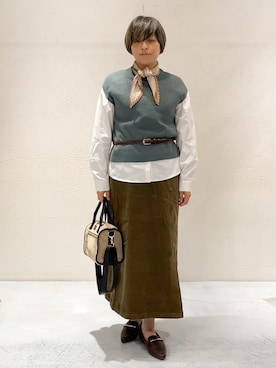 「Lee（リー）のアイテム（バッグ）」を使った、ばっちょさん（レディース・152cm）の秋コーディネート