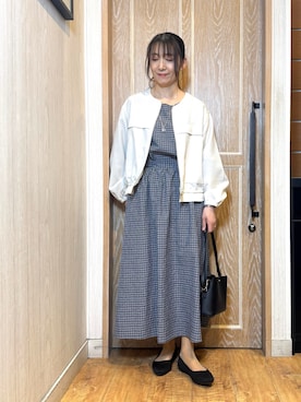 「HusHusH（ハッシュアッシュ）のアイテム」を使った、KAORIさん（レディース・157cm）の春コーディネート