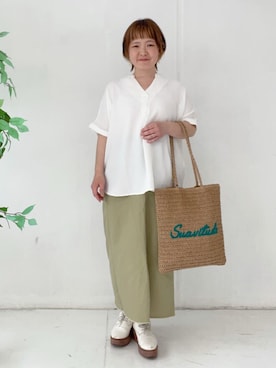 「ITS'DEMO（イッツデモ）のアイテム」を使った、tamiさん（レディース・153cm）の春コーディネート