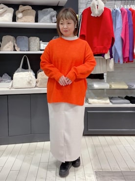 「ITS'DEMO（イッツデモ）のアイテム」を使った、tamiさん（レディース・153cm）の冬コーディネート