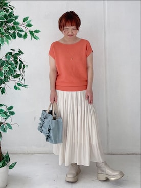 「ITS'DEMO（イッツデモ）のアイテム」を使った、tamiさん（レディース・153cm）の春コーディネート