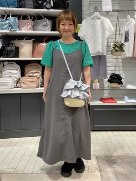 「ITS'DEMO（イッツデモ）のアイテム」を使った、tamiさん（レディース・153cm）の春コーディネート