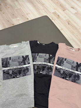 「SHOO・LA・RUE（シューラルー）の【s-LL】カジュアルすぎない大人のフォト刺繍裏毛スウェット（スウェット、ピンク系）」を使った、ゆうゆうさん（レディース・153cm）の冬コーディネート