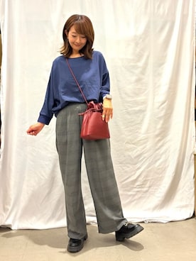 ふくまるさん(レディース・159cm)の秋コーディネート