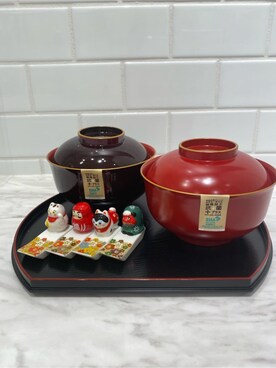 「212 KITCHEN STORE（トゥワントゥキッチンストア）の来福箸置き 招き猫（Cutlery、その他）」を使った、HARUさん（レディース）の秋コーディネート