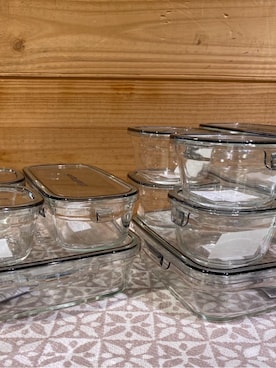 「212 KITCHEN STORE（トゥワントゥキッチンストア）のパック＆レンジ システムセット・ミニ クールグレー（Kitchen tool、その他）」を使った、HARUさん（レディース）の冬コーディネート