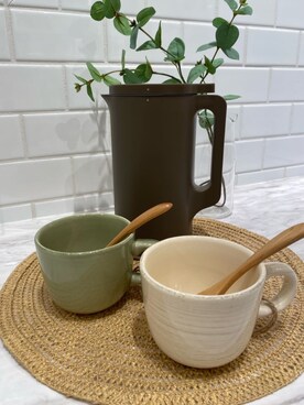 「212 KITCHEN STORE(トゥワントゥキッチンストア)のアイテム(食器)」を使った、HARUさん(レディース・100cm)の冬コーディネート