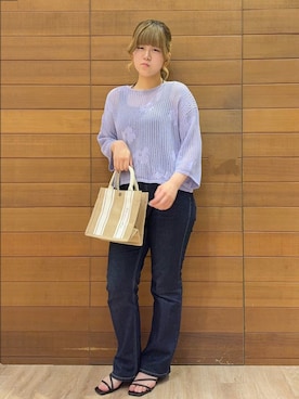 「smart pink（スマートピンク）のアイテム」を使った、ぴのさん（レディース・158cm）の春コーディネート