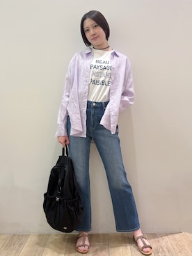 「smart pink（スマートピンク）のアイテム」を使った、RINさん（レディース・170cm）の春コーディネート