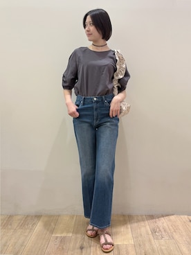 「smart pink（スマートピンク）のアイテム」を使った、RINさん（レディース・170cm）の春コーディネート
