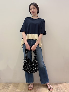「smart pink（スマートピンク）のアイテム」を使った、RINさん（レディース・170cm）の春コーディネート
