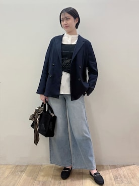 「SOUP（スープ）のアイテム」を使った、RINさん（レディース・170cm）の春コーディネート