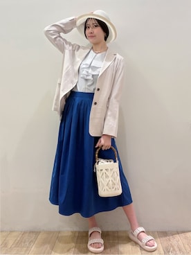 RINさん（レディース・170cm）の春コーディネート