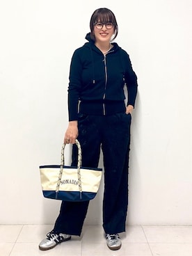 「NOMADIS（ノマディス）のアイテム」を使った、Sawaさん（レディース・166cm）の冬コーディネート